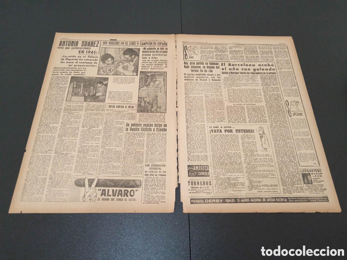 Coleccionismo deportivo: MARCA 31 DE DICIEMBRE 1961 - Foto 2