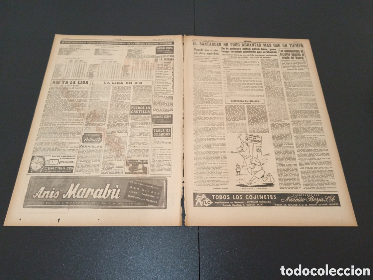 Coleccionismo deportivo: MARCA 01 DE ENERO 1962 - Foto 2