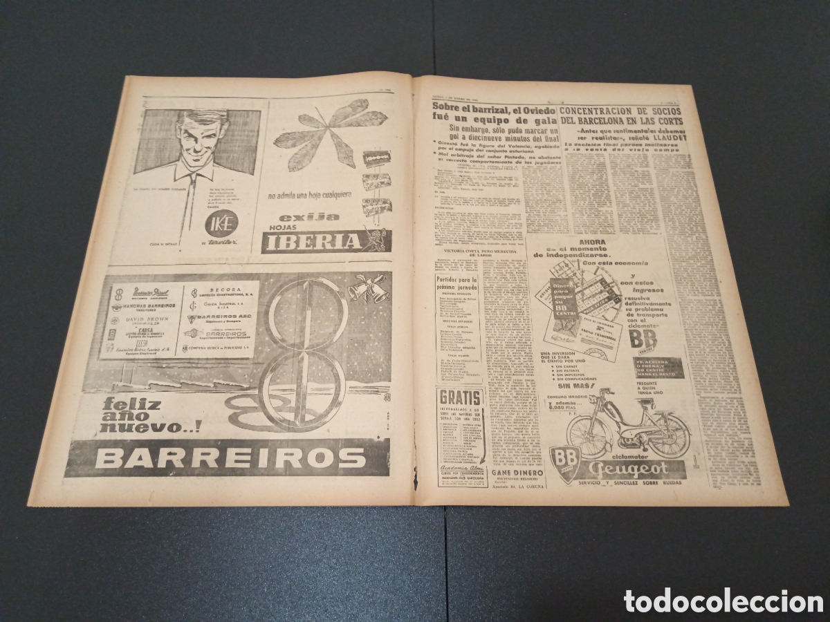 Coleccionismo deportivo: MARCA 01 DE ENERO 1962 - Foto 5