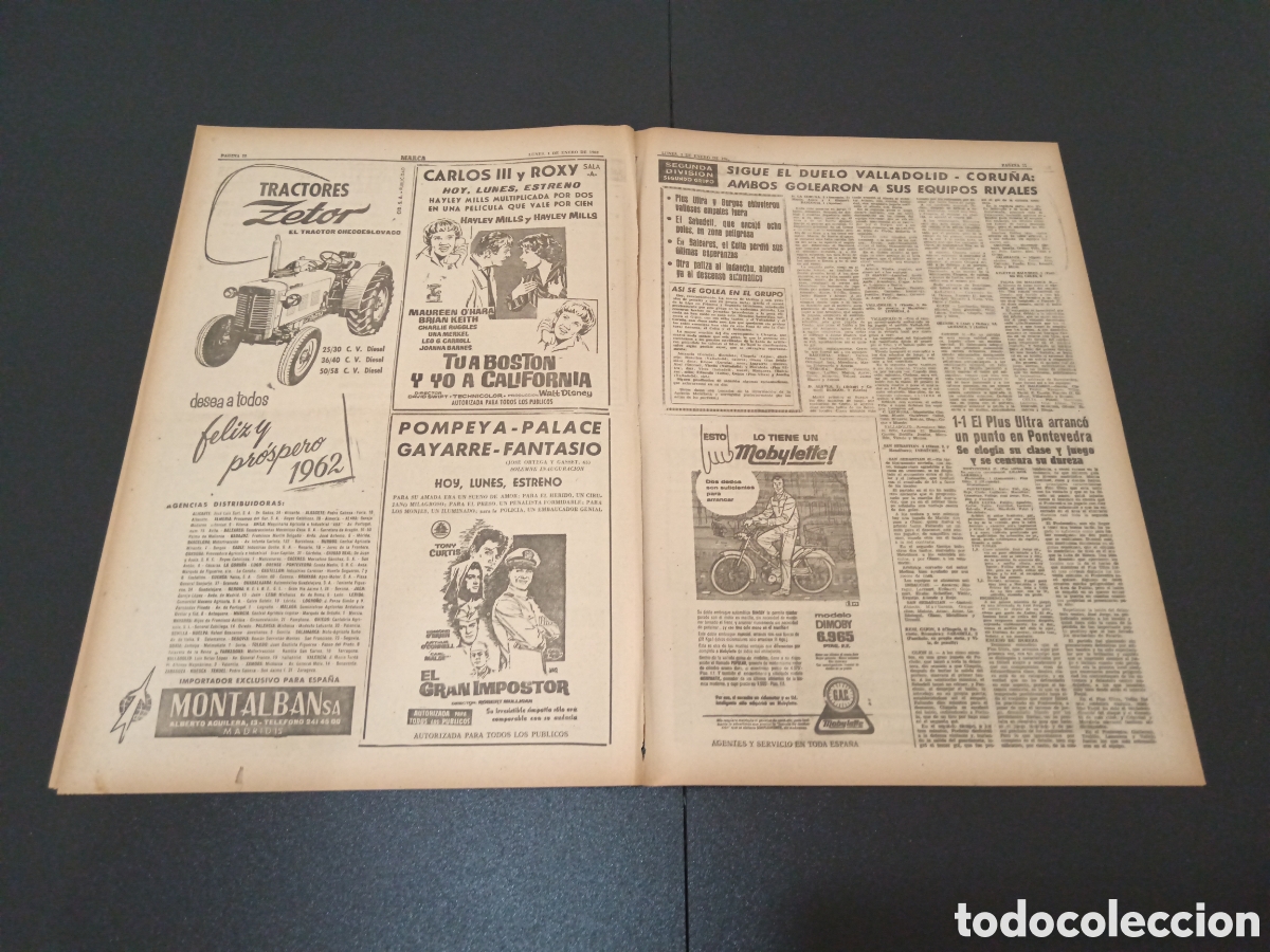 Coleccionismo deportivo: MARCA 01 DE ENERO 1962 - Foto 6