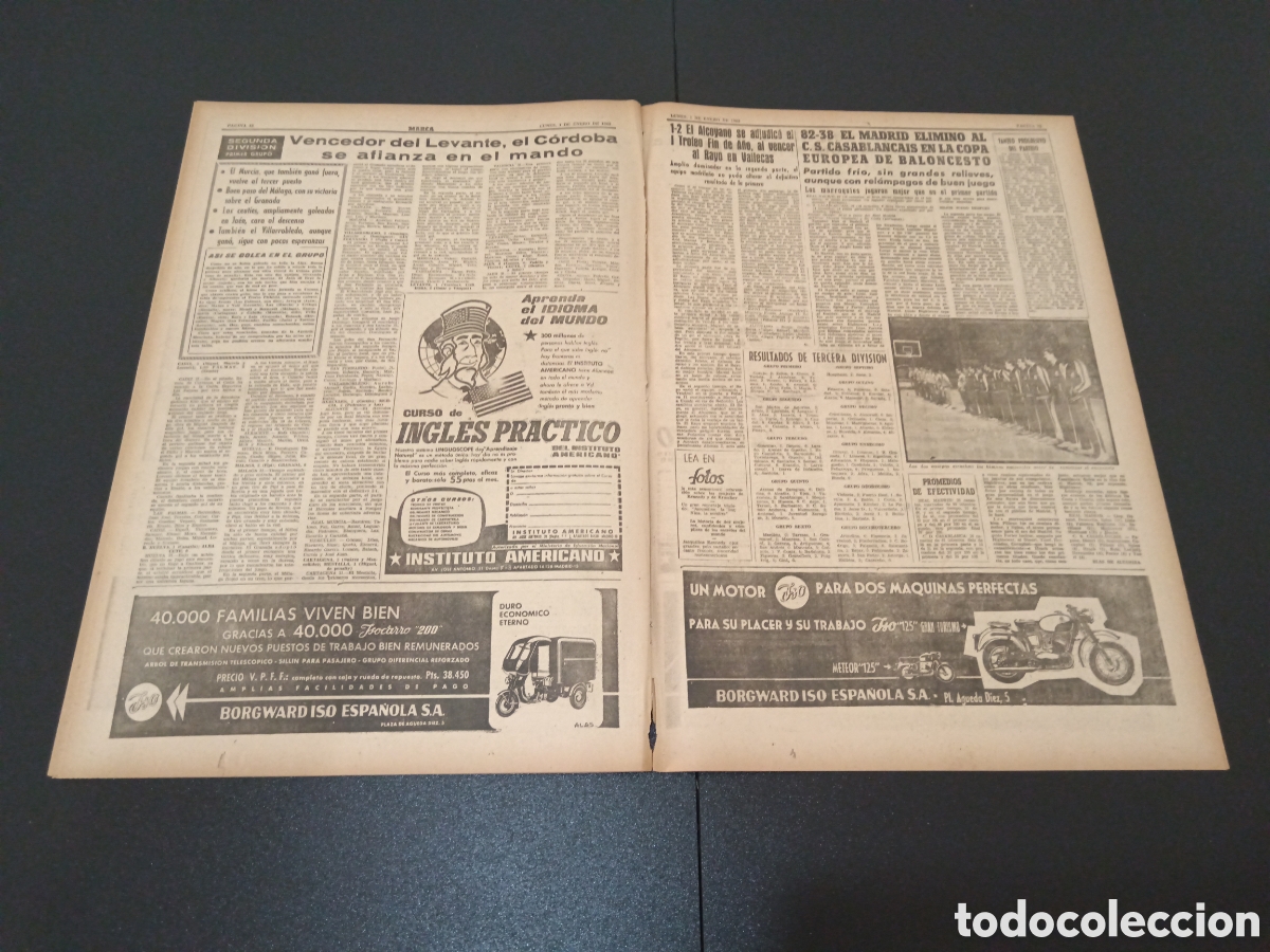 Coleccionismo deportivo: MARCA 01 DE ENERO 1962 - Foto 7