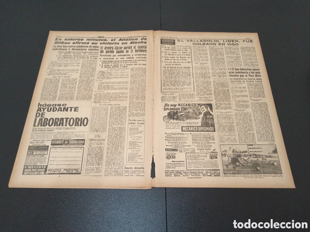 Coleccionismo deportivo: MARCA 08 DE ENERO 1962 - Foto 5