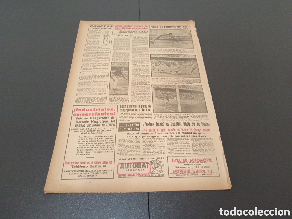 Coleccionismo deportivo: MARCA 15 DE ENERO 1962 - Foto 7
