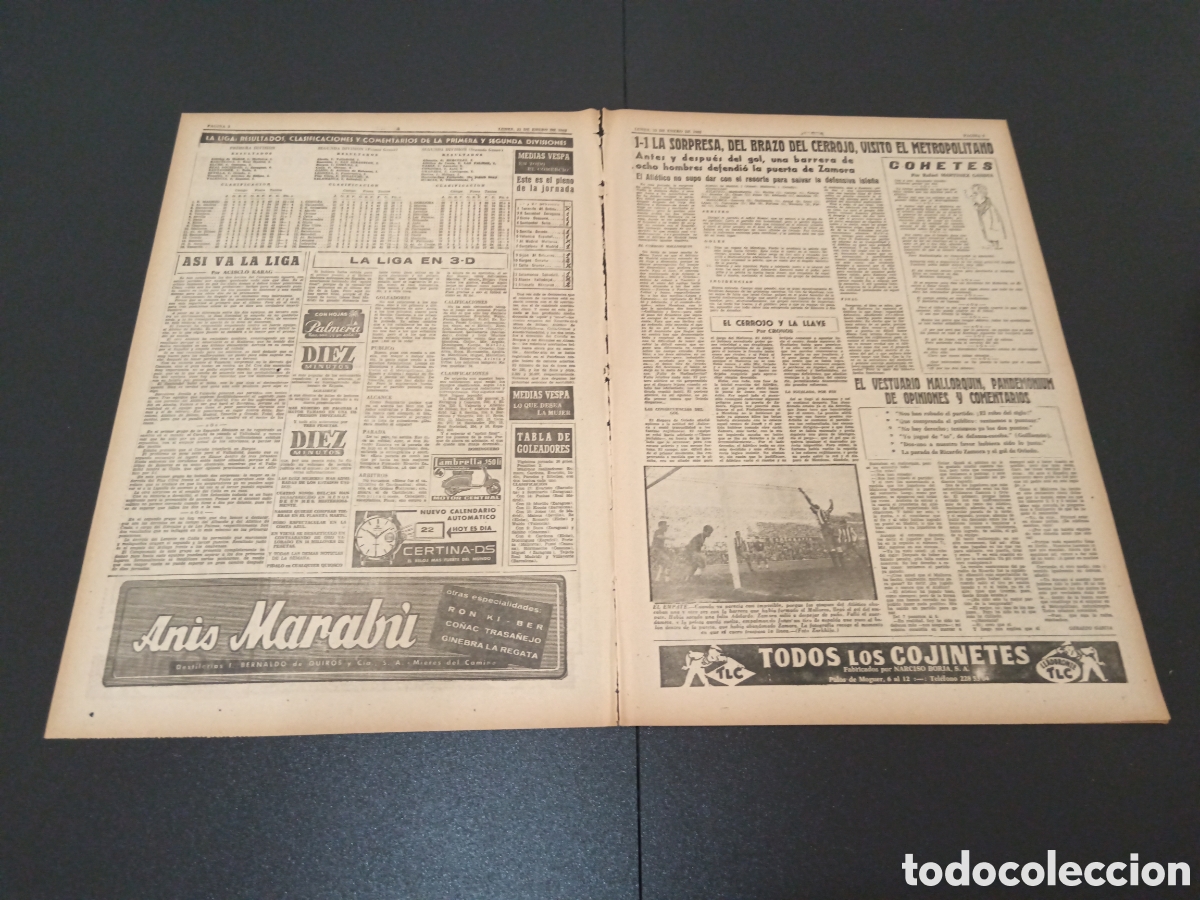 Coleccionismo deportivo: MARCA 22 DE ENERO 1962 - Foto 2