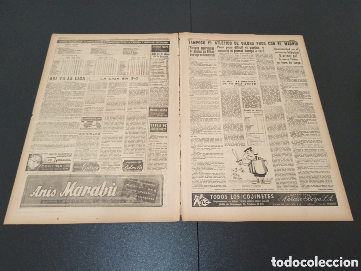 Coleccionismo deportivo: MARCA 29 DE ENERO 1962 - Foto 2