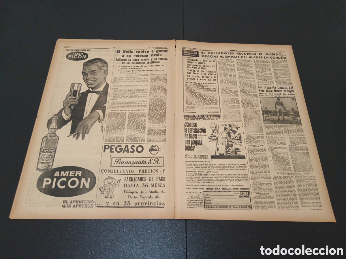 Coleccionismo deportivo: MARCA 29 DE ENERO 1962 - Foto 5
