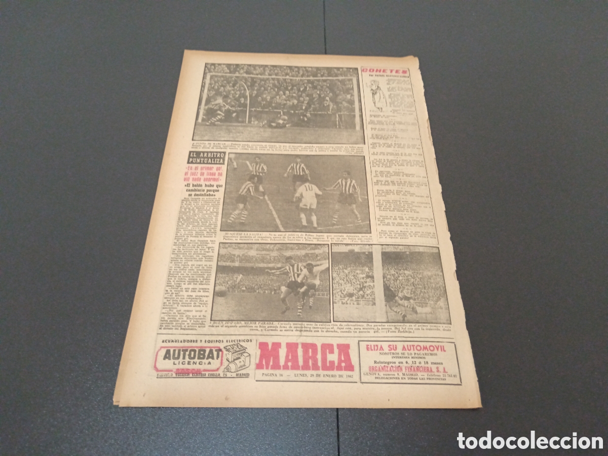 Coleccionismo deportivo: MARCA 29 DE ENERO 1962 - Foto 7