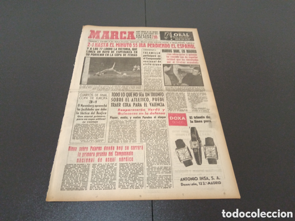 Coleccionismo deportivo: MARCA 02 DE FEBRERO 1962 - Foto 1