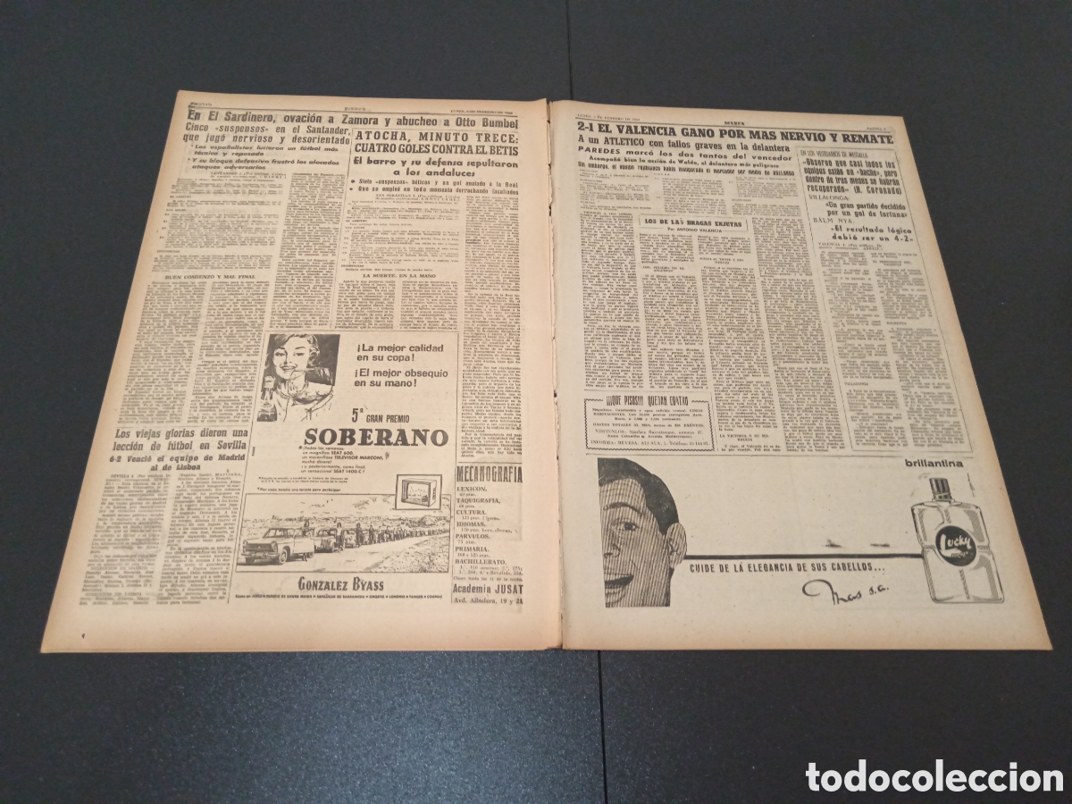 Coleccionismo deportivo: MARCA 05 DE FEBRERO 1962 - Foto 3