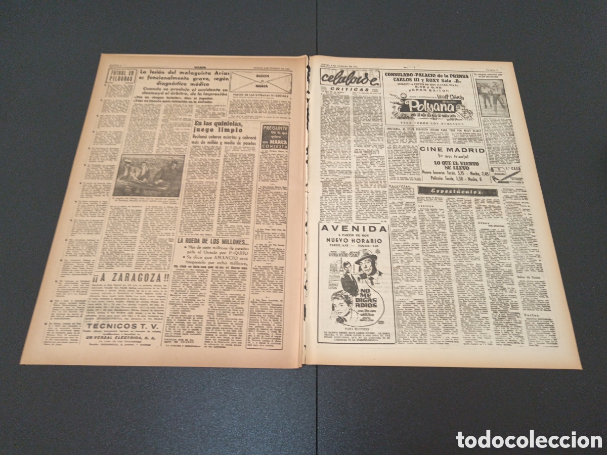 Coleccionismo deportivo: MARCA 08 DE FEBRERO 1962 - Foto 4