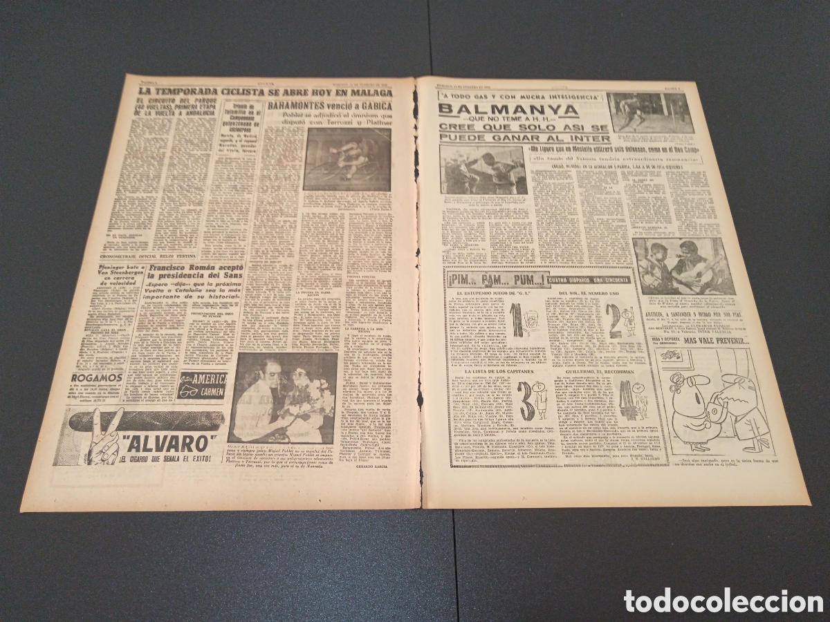 Coleccionismo deportivo: MARCA 11 DE FEBRERO 1962 - Foto 2