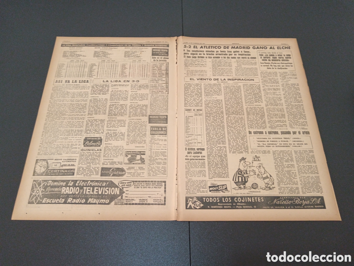 Coleccionismo deportivo: MARCA 12 DE FEBRERO 1962 - Foto 2
