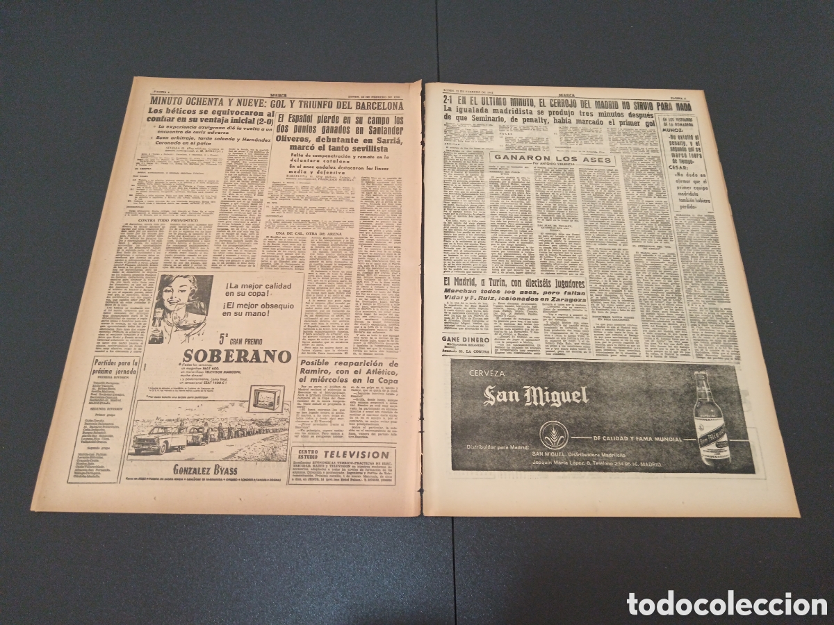 Coleccionismo deportivo: MARCA 12 DE FEBRERO 1962 - Foto 3