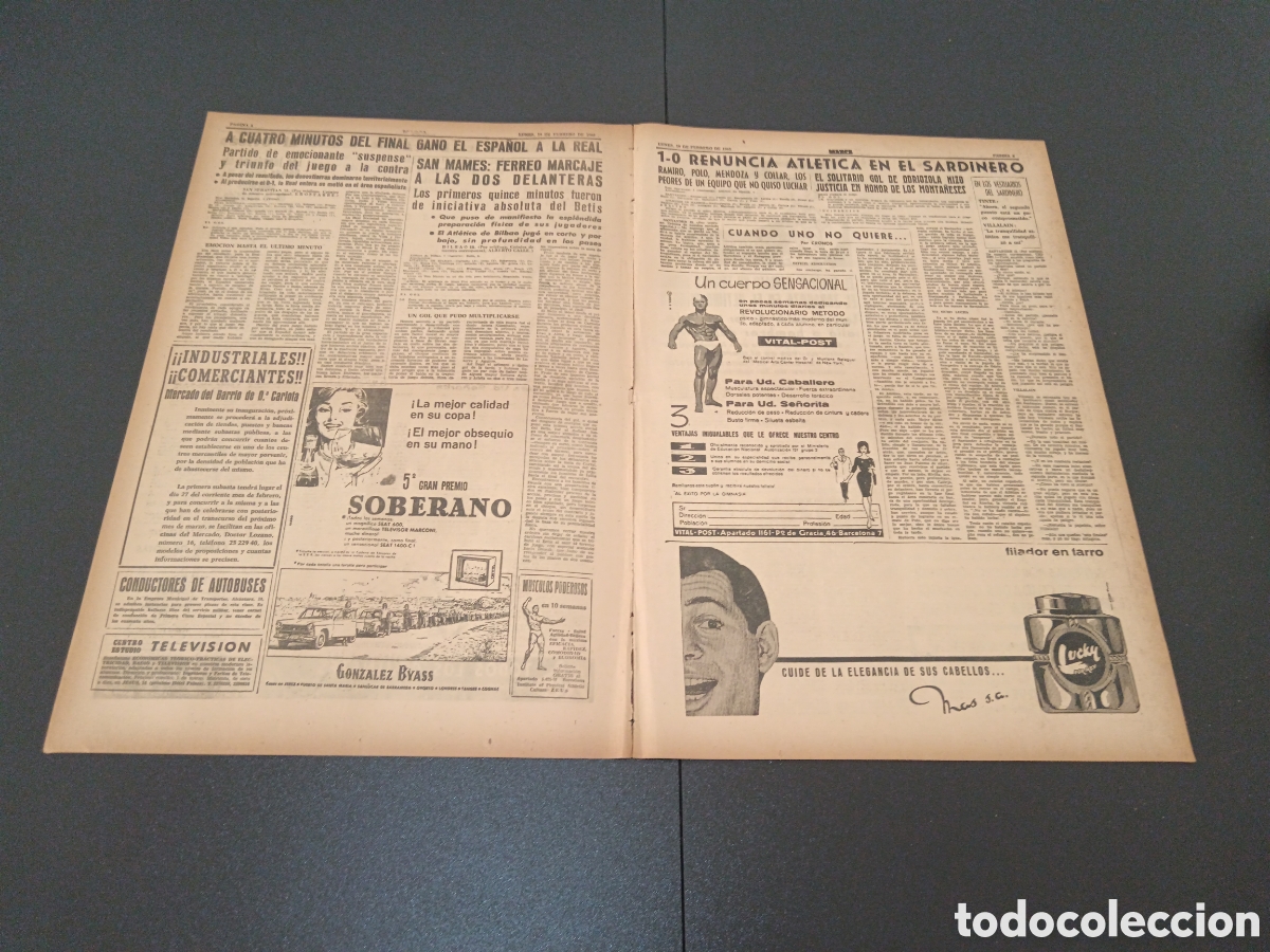 Coleccionismo deportivo: MARCA 19 DE FEBRERO 1962 - Foto 3