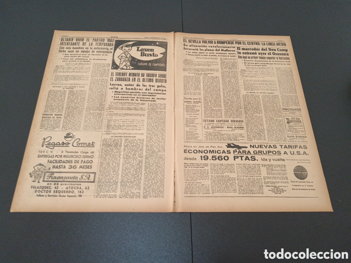 Coleccionismo deportivo: MARCA 19 DE FEBRERO 1962 - Foto 4