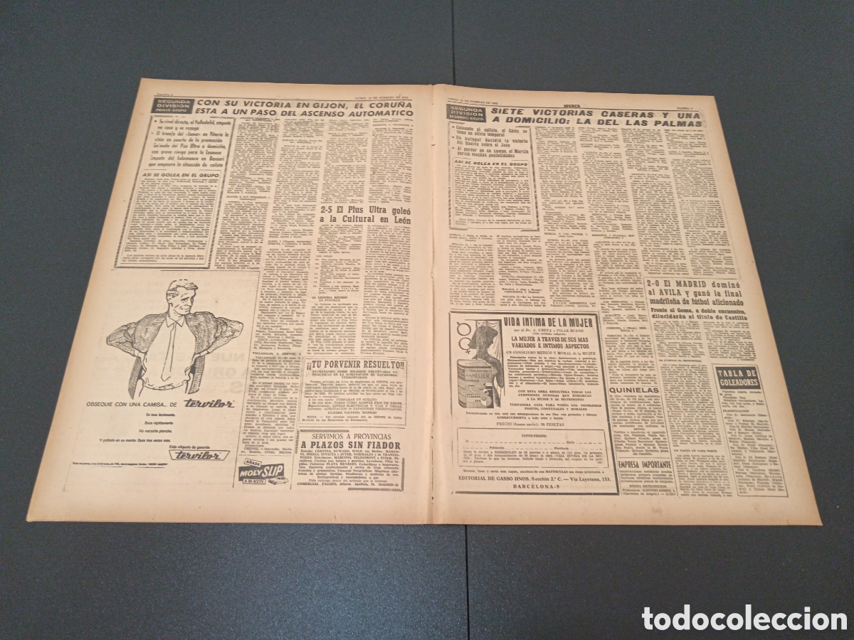 Coleccionismo deportivo: MARCA 19 DE FEBRERO 1962 - Foto 5