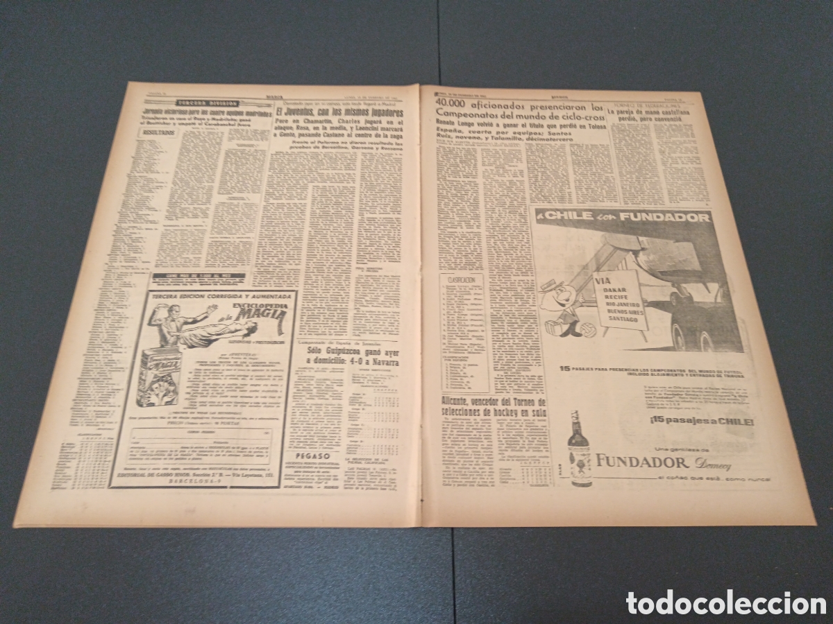 Coleccionismo deportivo: MARCA 19 DE FEBRERO 1962 - Foto 6