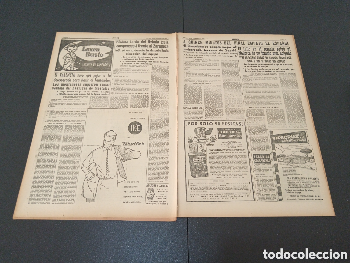 Coleccionismo deportivo: MARCA 26 DE FEBRERO 1962 - Foto 4