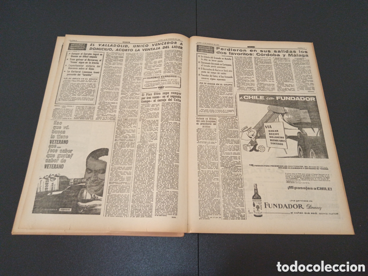 Coleccionismo deportivo: MARCA 26 DE FEBRERO 1962 - Foto 5