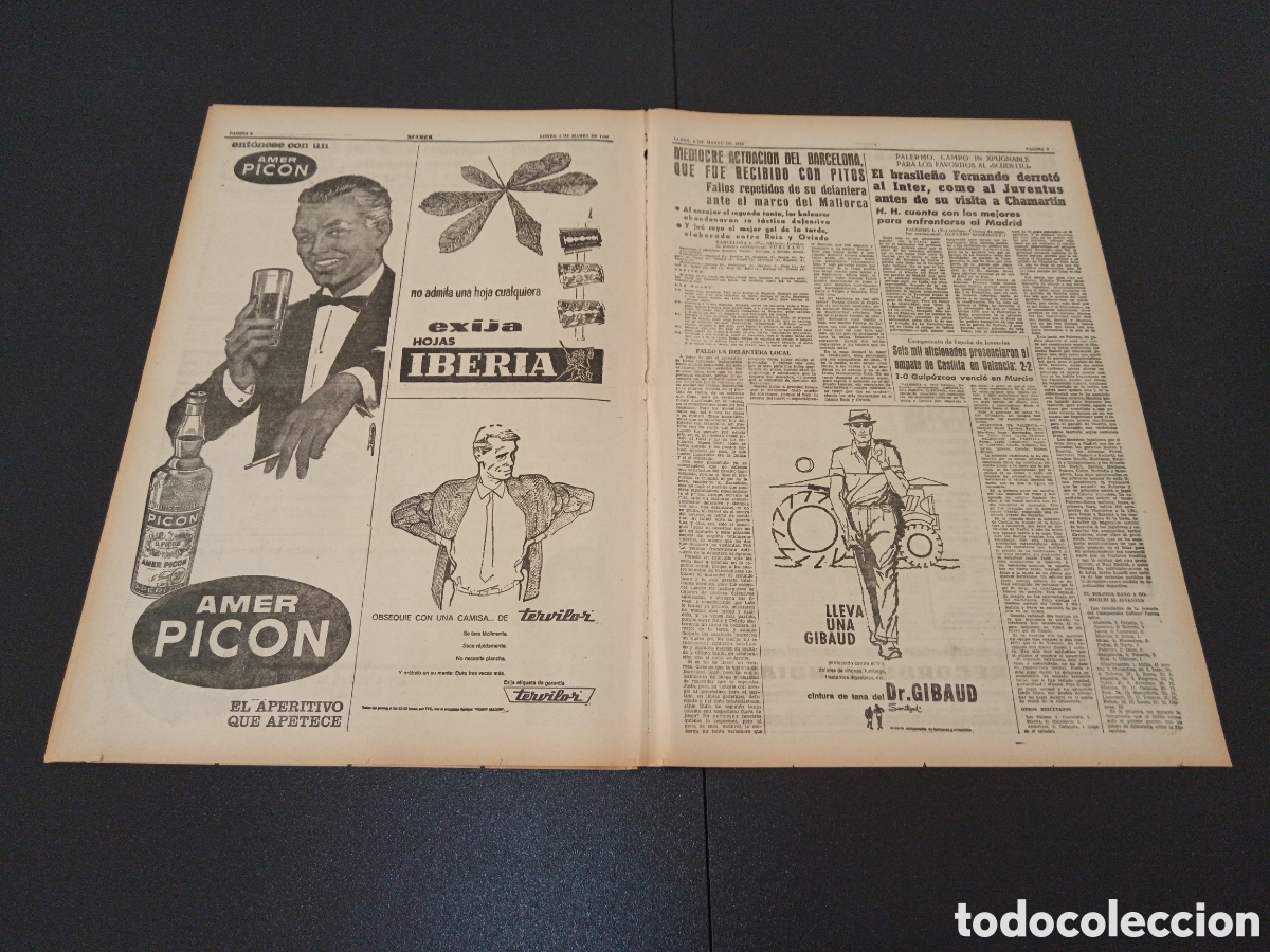 Coleccionismo deportivo: MARCA 05 DE MARZO 1962 - Foto 5