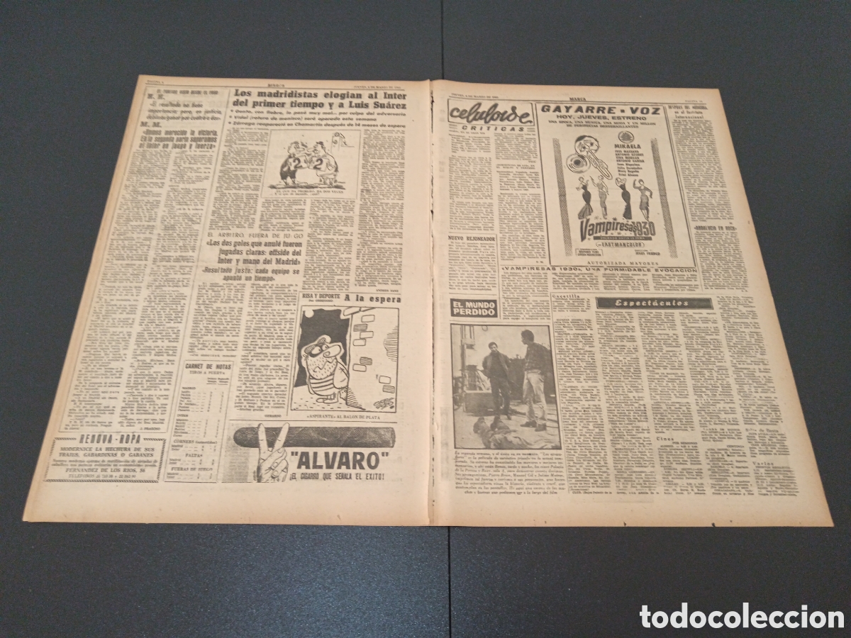 Coleccionismo deportivo: MARCA 08 DE MARZO 1962 - Foto 3