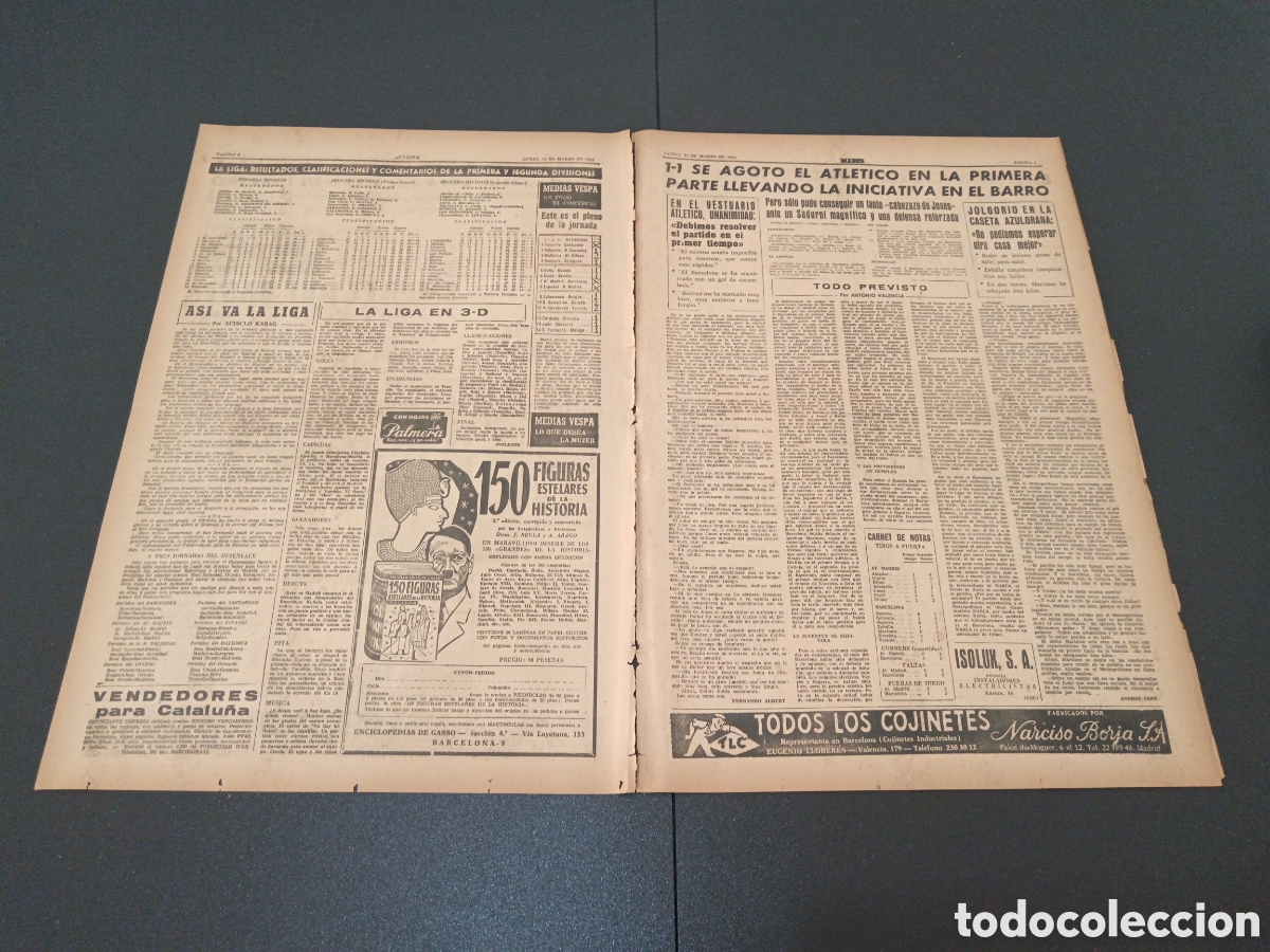 Coleccionismo deportivo: MARCA 12 DE MARZO 1962 - Foto 2