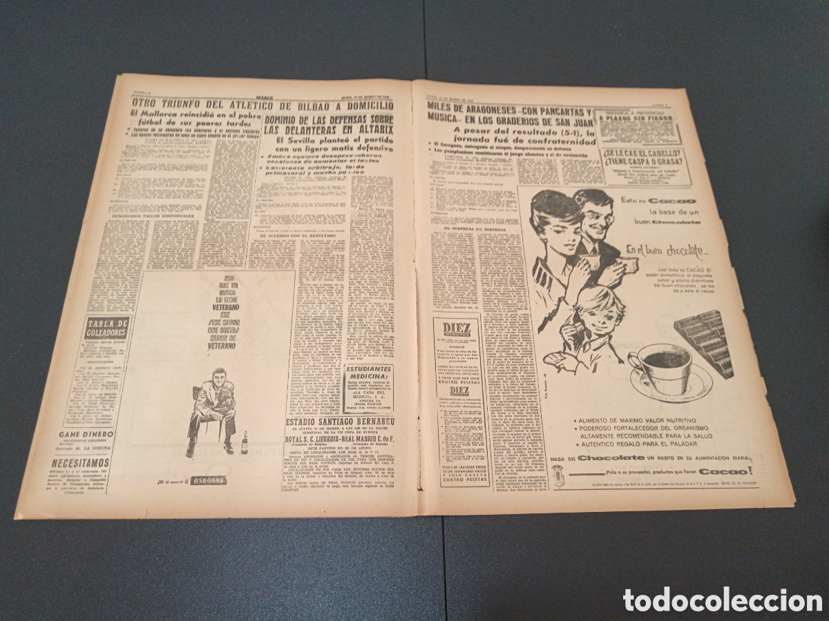Coleccionismo deportivo: MARCA 12 DE MARZO 1962 - Foto 5