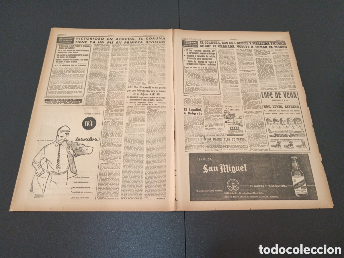 Coleccionismo deportivo: MARCA 12 DE MARZO 1962 - Foto 6