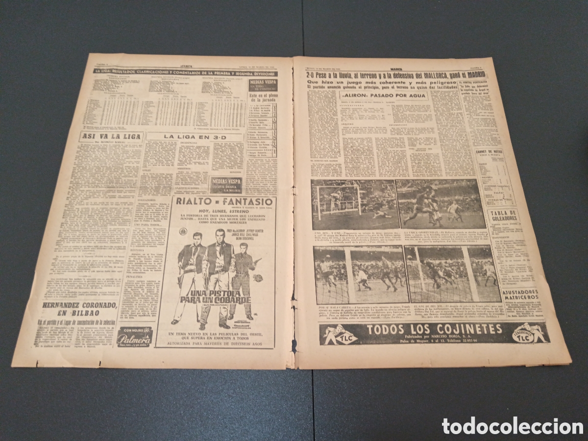 Coleccionismo deportivo: MARCA 19 DE MARZO 1962 - Foto 2