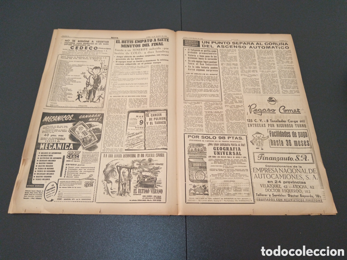 Coleccionismo deportivo: MARCA 19 DE MARZO 1962 - Foto 5
