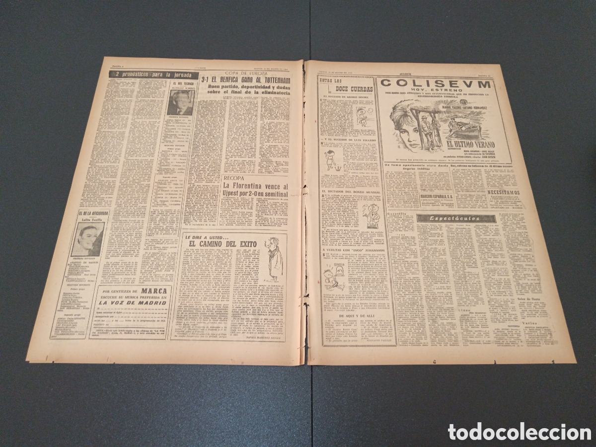 Coleccionismo deportivo: MARCA 22 DE MARZO 1962 - Foto 3