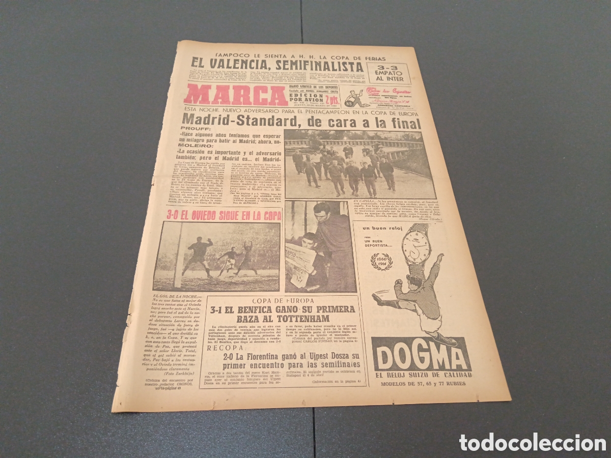 Coleccionismo deportivo: MARCA 22 DE MARZO 1962 - Foto 1
