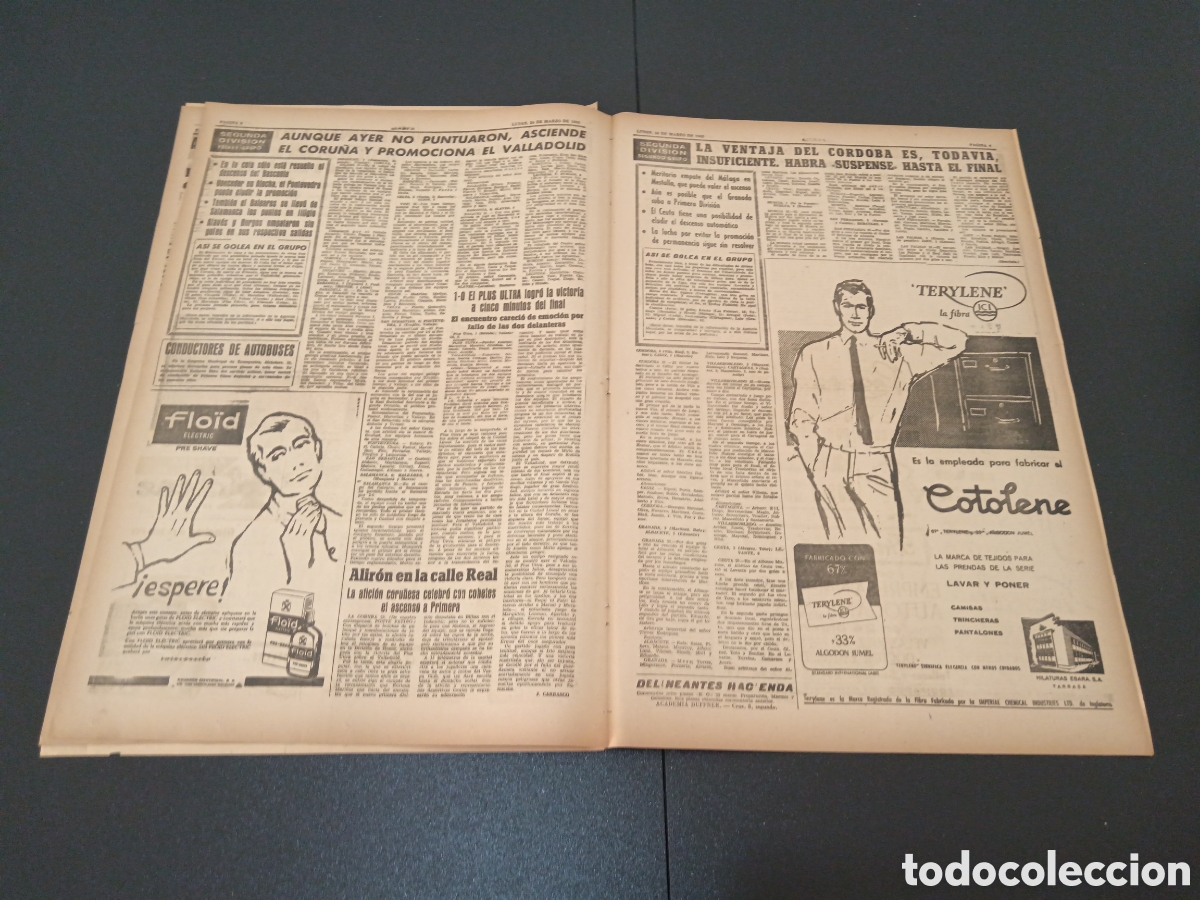 Coleccionismo deportivo: MARCA 26 DE MARZO 1962 - Foto 5