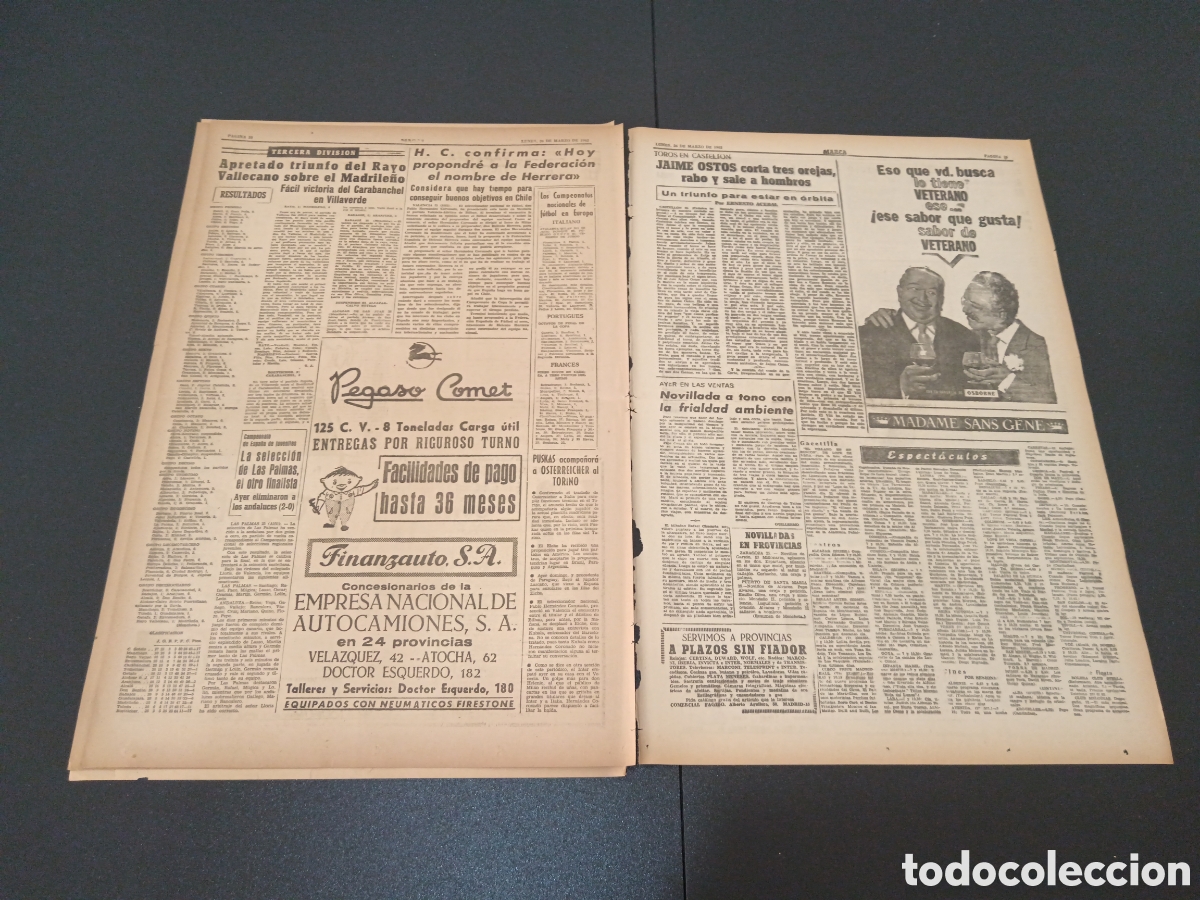 Coleccionismo deportivo: MARCA 26 DE MARZO 1962 - Foto 6