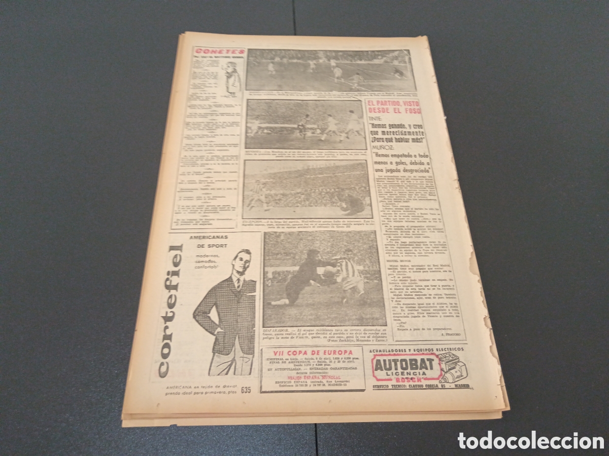 Coleccionismo deportivo: MARCA 26 DE MARZO 1962 - Foto 7