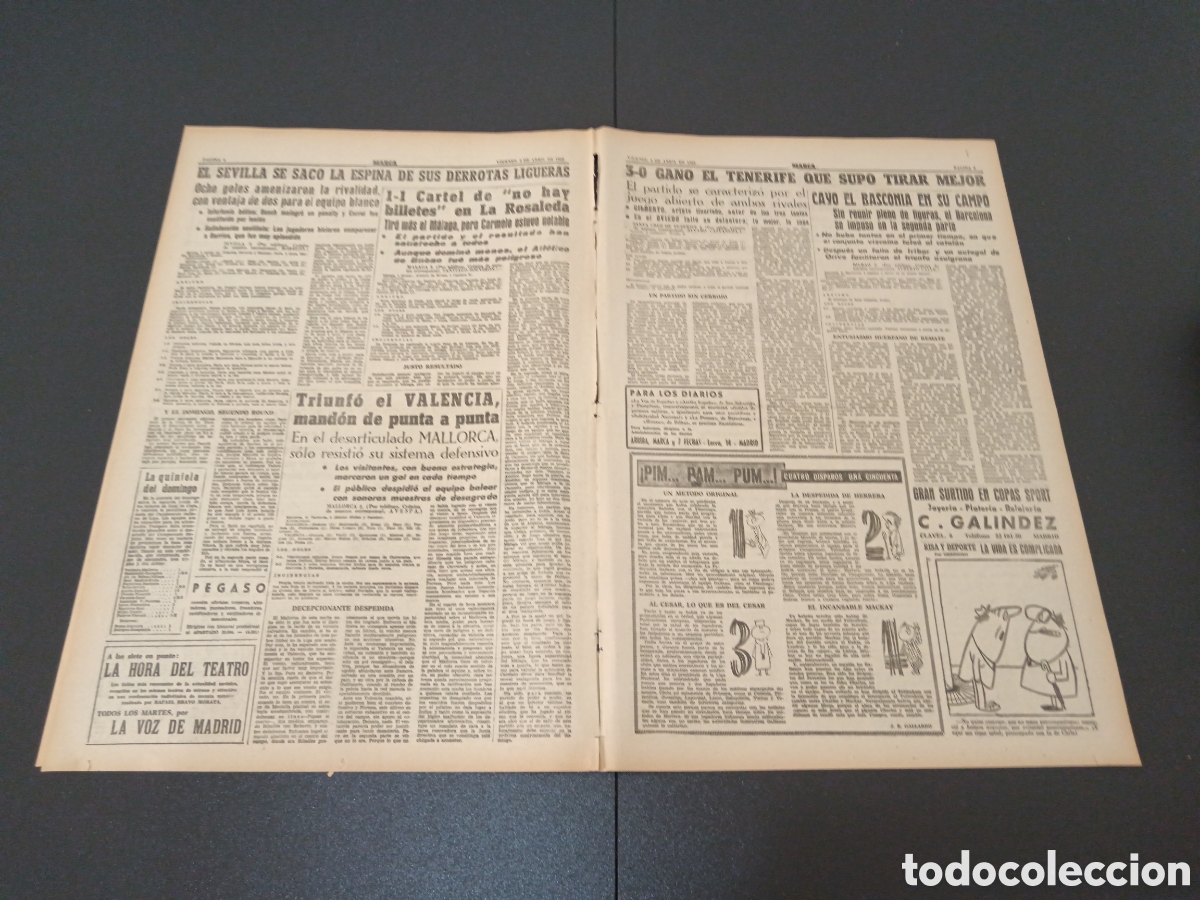 Coleccionismo deportivo: MARCA 06 DE ABRIL 1962 - Foto 3