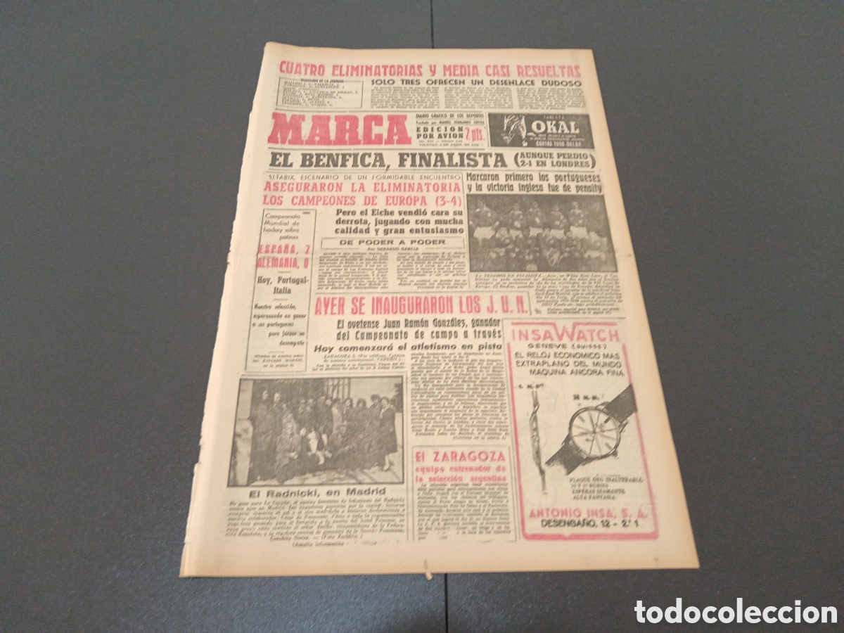 Coleccionismo deportivo: MARCA 06 DE ABRIL 1962 - Foto 1