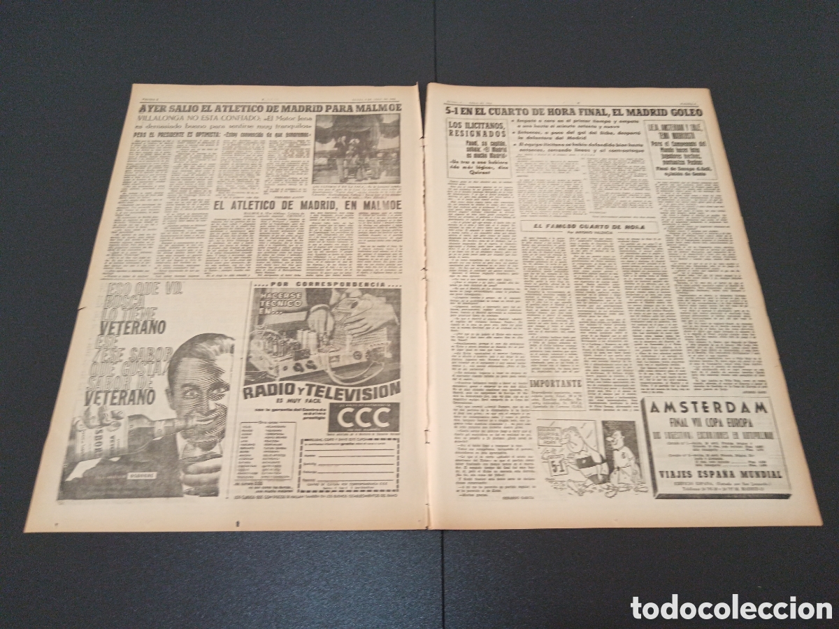Coleccionismo deportivo: MARCA 09 DE ABRIL 1962 - Foto 2