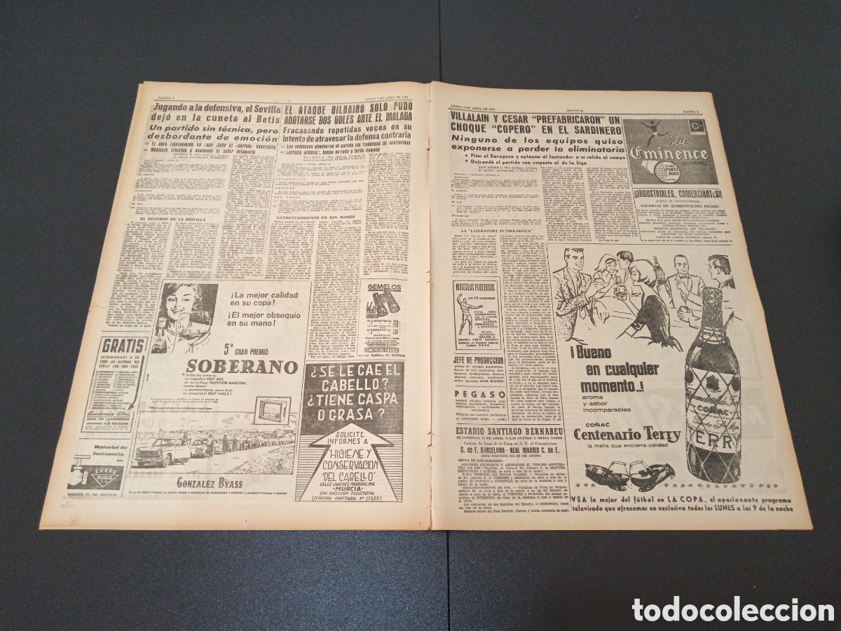 Coleccionismo deportivo: MARCA 09 DE ABRIL 1962 - Foto 3