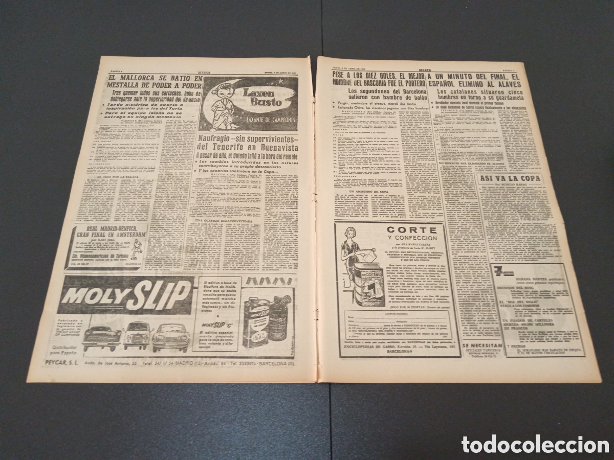 Coleccionismo deportivo: MARCA 09 DE ABRIL 1962 - Foto 4