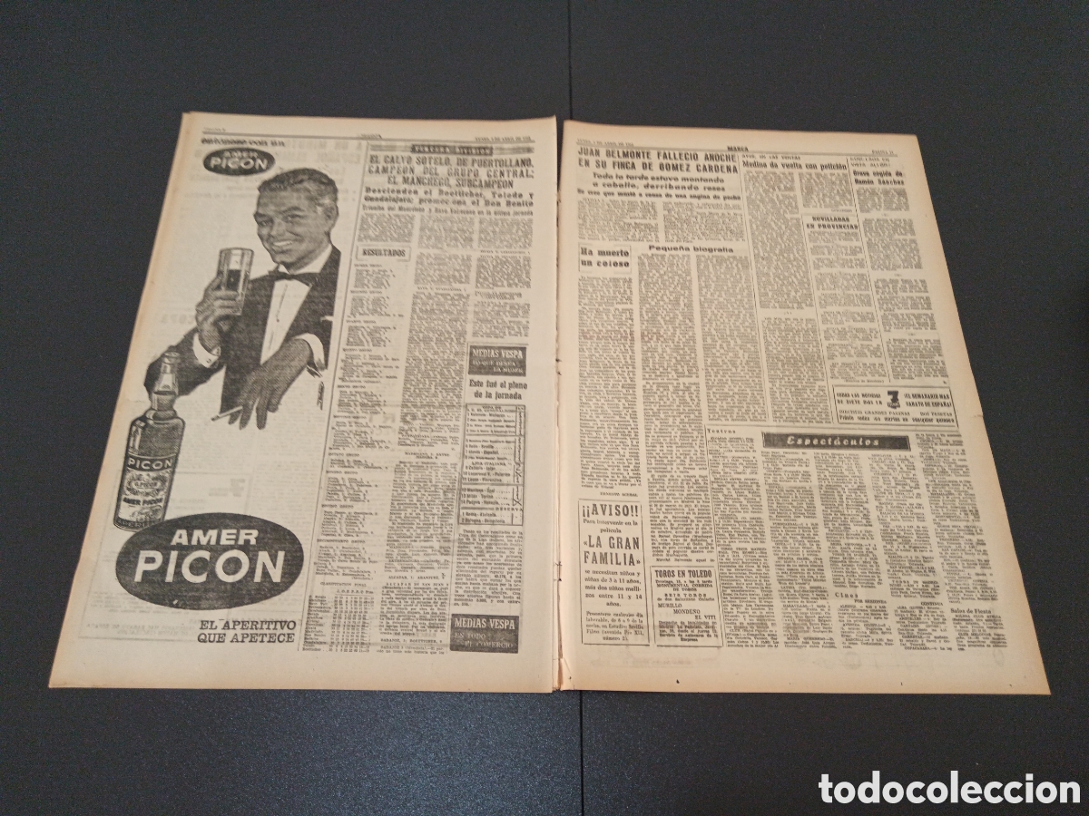 Coleccionismo deportivo: MARCA 09 DE ABRIL 1962 - Foto 5