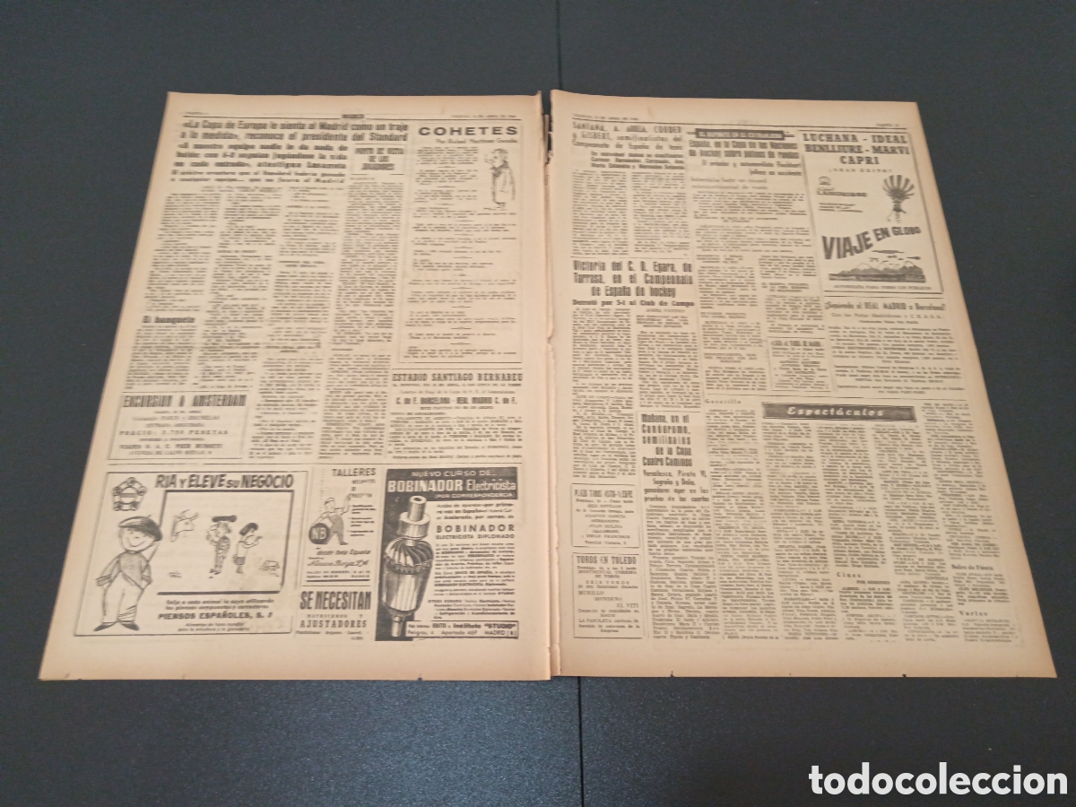 Coleccionismo deportivo: MARCA 13 DE ABRIL 1962 - Foto 3