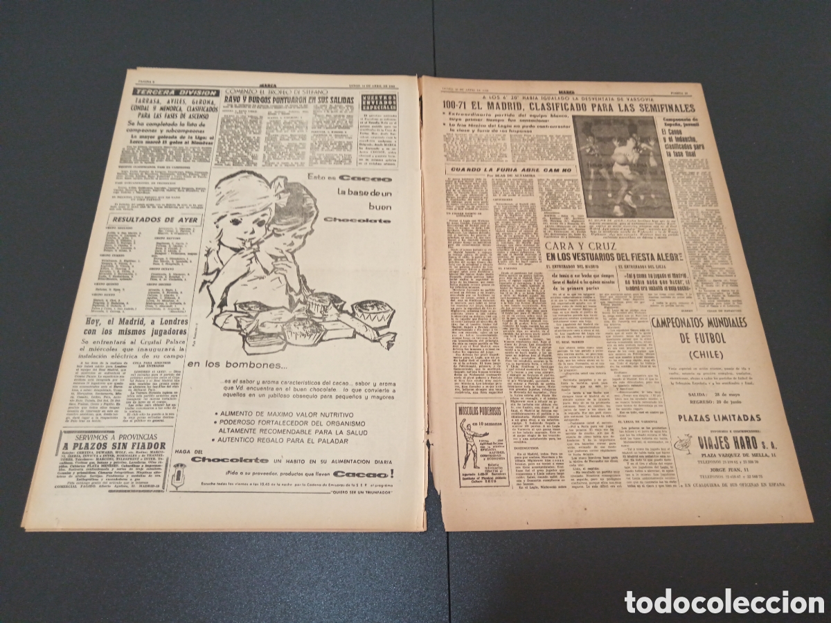 Coleccionismo deportivo: MARCA 16 DE ABRIL 1962 - Foto 5