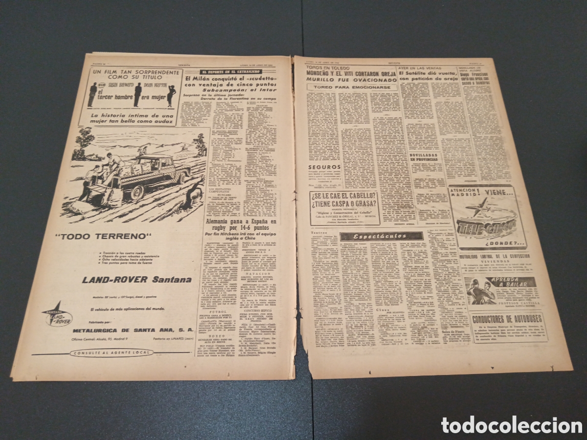 Coleccionismo deportivo: MARCA 16 DE ABRIL 1962 - Foto 6