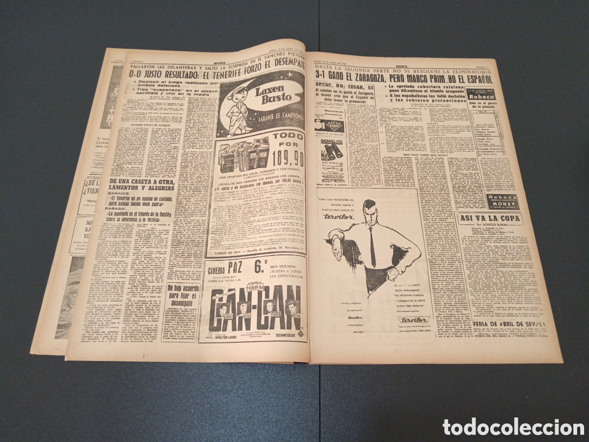Coleccionismo deportivo: MARCA 23 DE ABRIL 1962 - Foto 4
