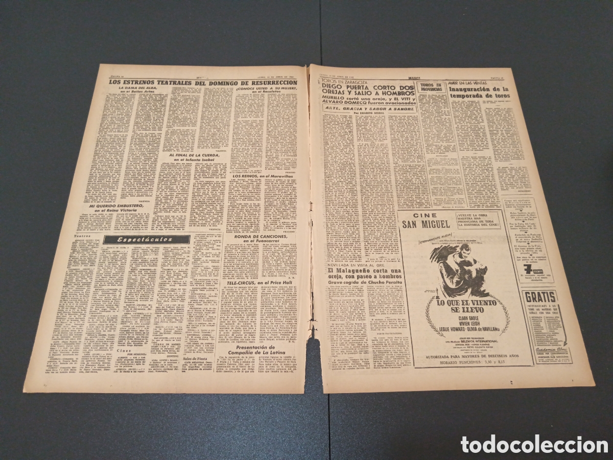 Coleccionismo deportivo: MARCA 23 DE ABRIL 1962 - Foto 6