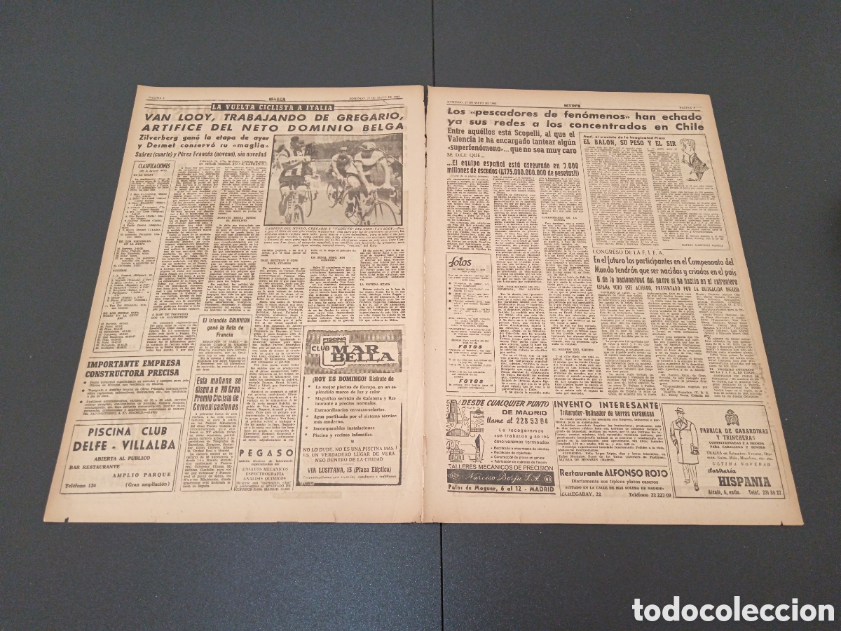 Coleccionismo deportivo: MARCA 27 DE MAYO 1962 - Foto 2