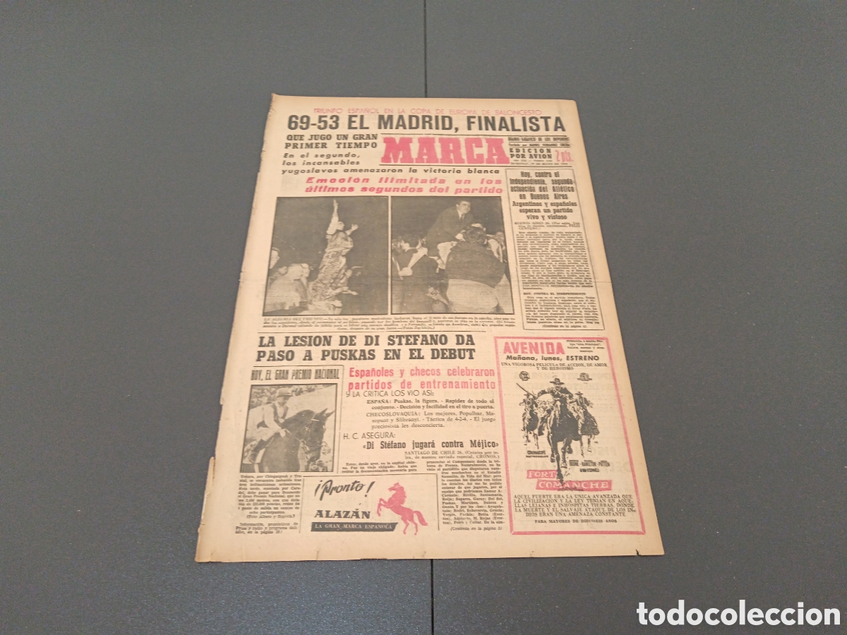 Coleccionismo deportivo: MARCA 27 DE MAYO 1962 - Foto 1