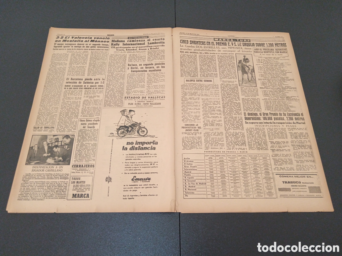 Coleccionismo deportivo: MARCA 31 DE MAYO 1962 - Foto 5