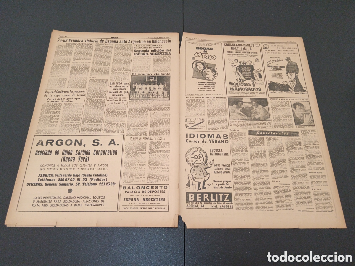 Coleccionismo deportivo: MARCA 31 DE MAYO 1962 - Foto 6